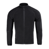 M-Tac Polartec Sport -fleecatakki mustana, valmistettu Polartec® 200 Series -fleecestä.