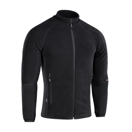 M-Tac Polartec Sport -fleecatakki mustana, moderni leikkaus ja mukava istuvuus, sopii vaihtokauteen ja viileään säähän.