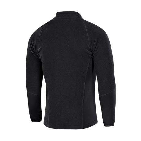 M-Tac Polartec Sport -fleecatakki nähtynä takaa, musta, valmistettu Polartec 200 Series -fleecestä.
