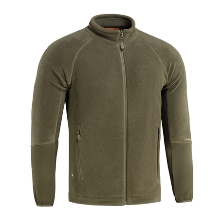 M-Tac Polartec Sport Fleecejakke vihreänä, sopii siirtymäkaudelle ja välikerrokseksi kylmässä säässä, valmistettu Polartec® 200 Series -fleecestä