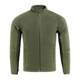M-Tac Polartec Sport Fleecejakke oliivinvihreänä, valmistettu Polartec® 200 Series -fleecestä lämpöä ja mukavuutta varten.