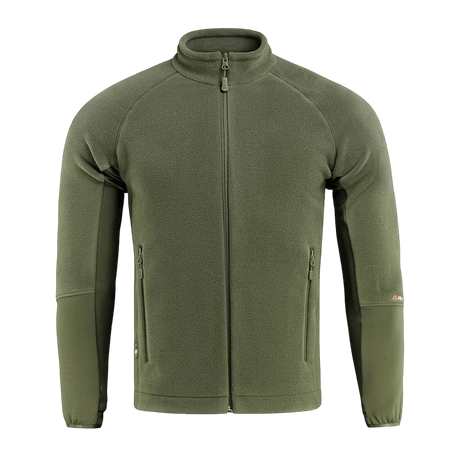 M-Tac Polartec Sport Fleecejakke oliivinvihreänä, valmistettu Polartec® 200 Series -fleecestä lämpöä ja mukavuutta varten.