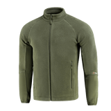 M-Tac Polartec Sport Fleecejakke vihreänä, valmistettu Polartec® 200 Series -fleecestä lämmöneristystä ja mukavuutta varten.