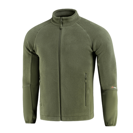 M-Tac Polartec Sport Fleecejakke vihreänä, valmistettu Polartec® 200 Series -fleecestä lämmöneristystä ja mukavuutta varten.