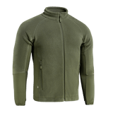 M-Tac Polartec Sport Fleecejakke oliivinvihreänä, ihanteellinen siirtymäkausiin ja kylmään säähän, lämmöneristys ja hengittävyys.