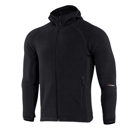 M-Tac Polartec Sport -huppari musta, kehittynyt lämmöneristys, korkea hengittävyys, kosteutta siirtävä, lämpömukavuus, urheiluharjoittelu.