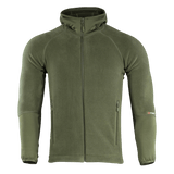 M-Tac Polartec Sport -huppari vihreänä, erinomainen lämmöneristys ja hengittävyys, valmistettu kehittyneestä Polartec®-materiaalista.