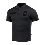 M-Tac Polo Elite Tactical Coolmax – musta taktinen pikeepaita poliisi- ja turvallisuustyöhön, kosteutta siirtävä ja nopeasti kuivuva.
