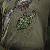 M-Tac T-Shirt Quadcopter, graafinen drone- ja kranaattimalli, mukava ja kestävä puuvillaseos, sopii UAV-operaattoreille.