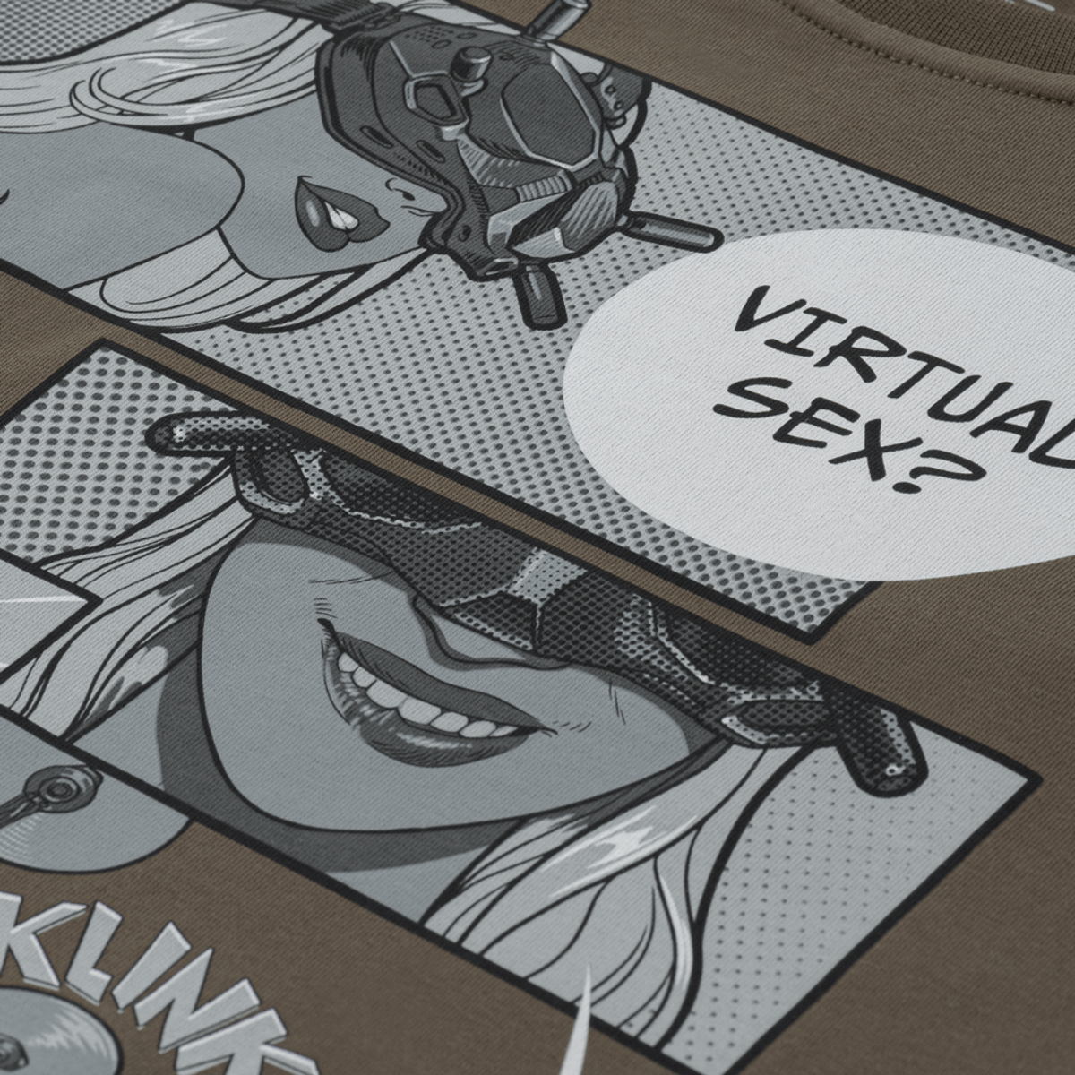 M-Tac T-Shirt Comics Drone Girl dronepilotti- ja sarjakuvaprintillä.