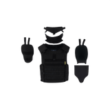 Anorak Chromium® Tactical II – täysi sarja pehmeä panssariliivi Level IIIA-suojauksella mustassa mallissa, ihanteellinen erikoisjoukoille.