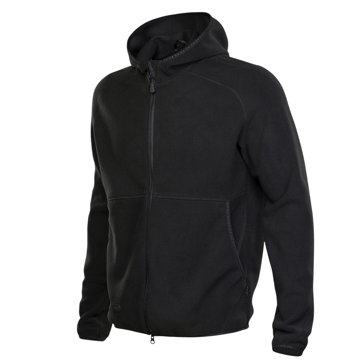 M-Tac Lite Microfleece Hættetrøje mustana, kevyt ja hengittävä, sopii arkeen, treeniin ja ulkoiluun, joustavilla reunoilla