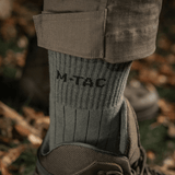 M-Tac Sokker Tactical Army oliivinvihreät sukat resorirakenteella ja mukavalla istuvuudella, suunniteltu ammattikäyttöön, galleria-asento 1