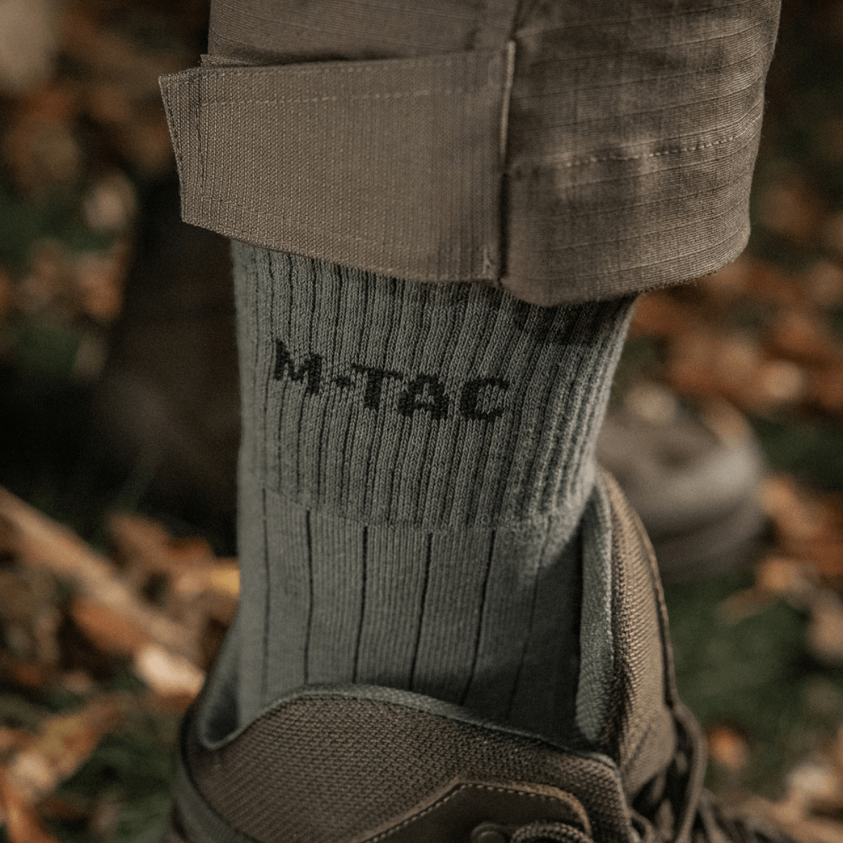 M-Tac Sokker Tactical Army oliivinvihreät sukat resorirakenteella ja mukavalla istuvuudella, suunniteltu ammattikäyttöön, galleria-asento 1