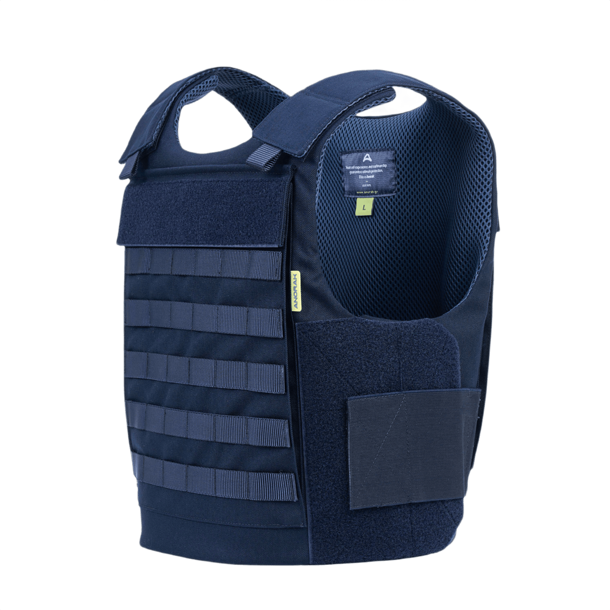 Anorak Duty III-M Cover poliiseille PALS-silmukoilla MOLLE-varustelokeroille, ergonomisesti suunniteltu mukavuutta ja liikkumisvapautta varten.