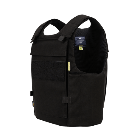 Musta Anorak Duty IV Cover ergonomisella muotoilulla, CORDURA® ja 3D SPACER Coolmax® fresh -materiaaleilla, ihanteellinen poliiseille ja aseistetulle henkilökunnalle.