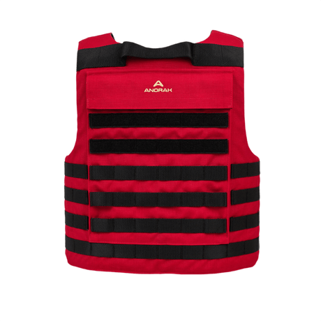 Punainen Anorak Rhodium® Instructor I pistos- ja luodinsuojaliivi, taso Level IIIA, pehmeä suojaliivi.