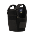 Anorak Rhodium® Duty III pistos- ja luotisuojaliivi Level IIIA -suojalla, musta soft armor -liivi sivulta nähtynä