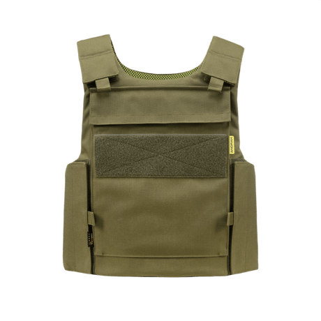 Anorak Rhodium® Duty IV pistos- ja luodinsuojaliivi oliivinvihreänä, maksimaalinen Level IIIA-suojaus, veitsi- ja pistosuojattu.