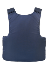 Anorak Rhodium® Concealable III pistos- ja luotisuojaliivi sinisenä, suunniteltu piilotettavuuteen ja veitsisuojaukseen