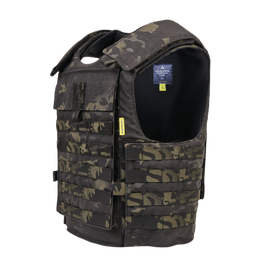 Anorak Rhodium® Tactical II – fr.bk. MultiCam® pistos- ja luodinsuojaliivi, taso Level IIIA, suunniteltu vartalon peittoon ja sovitukseen.