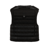 Anorak Rhodium® Tactical II – fr.bk. pistos- ja luodinsuojaliivi, taso Level IIIA, musta takakuva, vartalon valjaat.