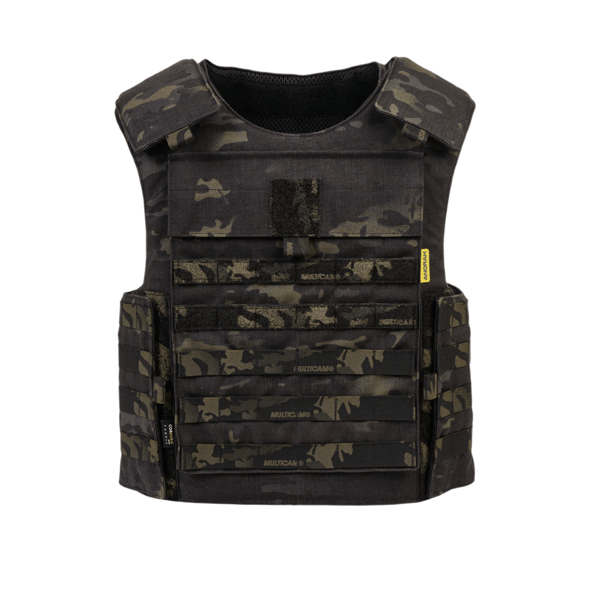 Anorak Rhodium® Tactical II – MultiCam® etu- ja takakappale, pistos- ja luotiliivi, taso Level IIIA, pehmeä suojaliivi.