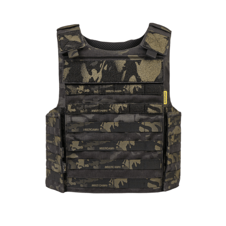 Anorak Rhodium® Tactical I MultiCam® pistos- ja luodinsuojaliivi, Level IIIA-suojaus ja veitsenkestävyys maastokuosissa.