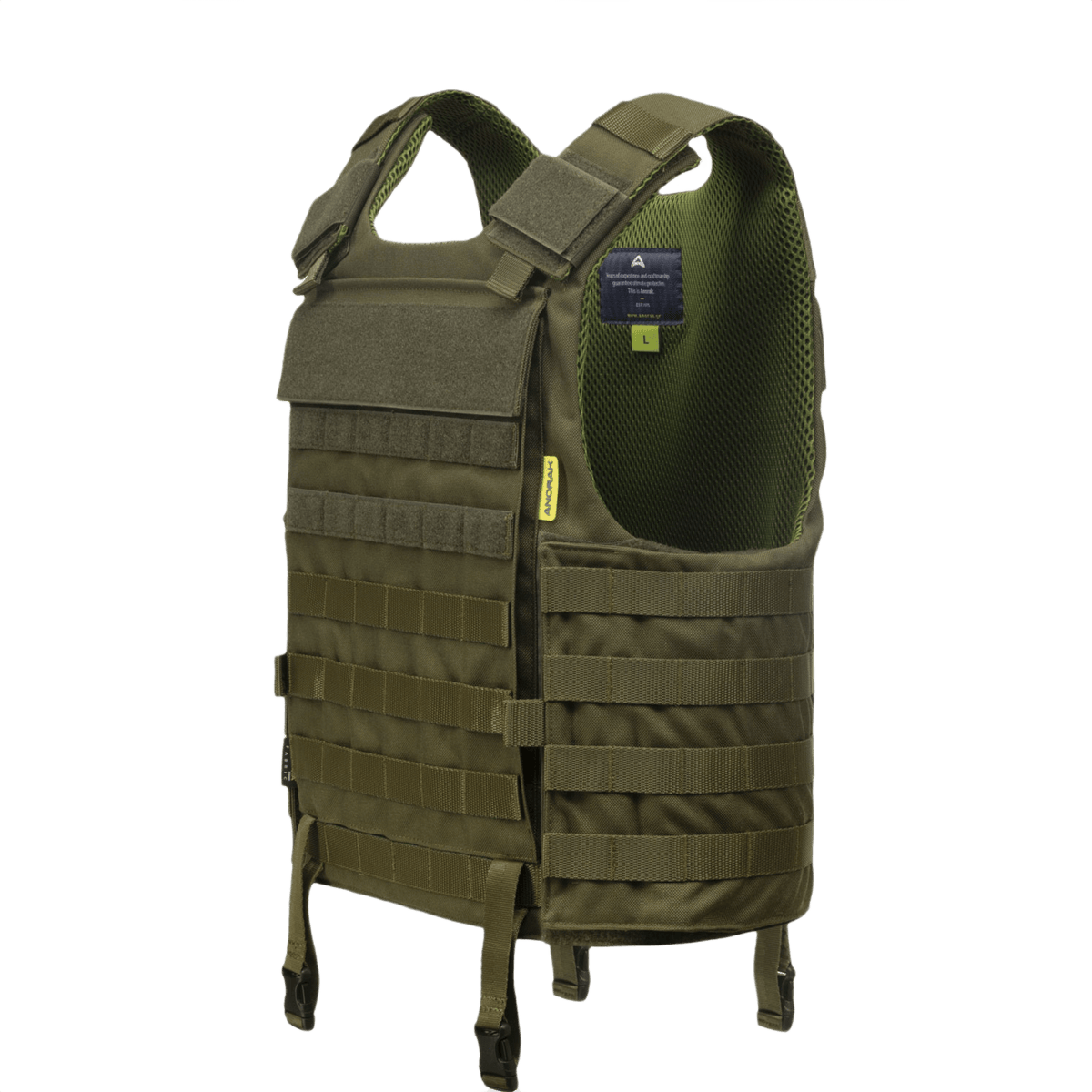 Anorak Tactical III Cover oliivinvihreänä, jämäkkä ja kevyt muotoilu, CORDURA®-kangas 3D SPACER Coolmax® fresh -vuorauksella antibakteerisiin ominaisuuksiin.