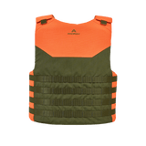 Anorak Titanium® Shield I pistos- ja luotonsuojaliivi oranssissa ja vihreässä värissä.