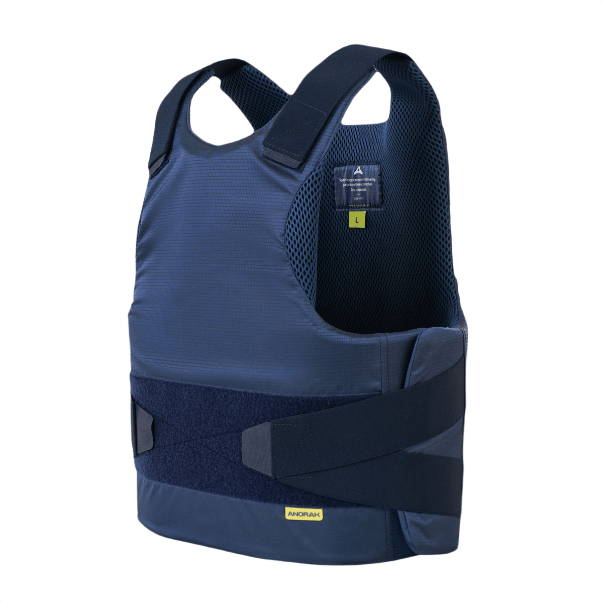 Anorak Topaz® Concealable II -veitsenkestävä pehmeäpanssari, korkea piilotettavuus, NIJ 0115.00 -suoja, UD ARAMID-paneelit.