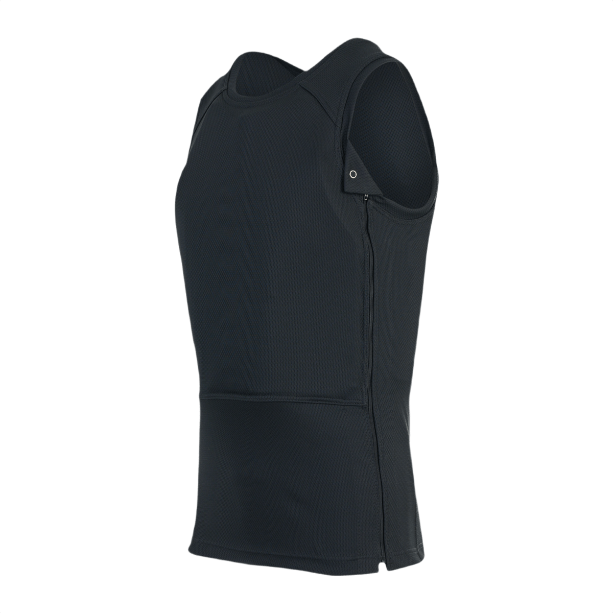 Anorak Undershirt II Cover mustana, suunniteltu maksimaaliseen piiloon paidan (en) alla THERMOCOOL™- ja COOLMAX®-kankailla.