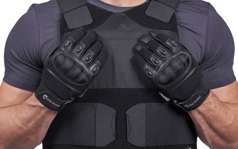 Detalje af syninger på EA Performance snitsikre handsker