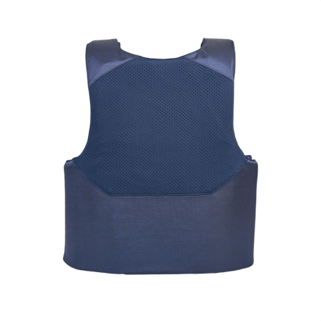 Anorak Topaz® Concealable I -pistosuojaliivi laivastonsinisenä, takakuva, Level 1 NIJ 0115.00 STD veitsi- ja pistosuoja.