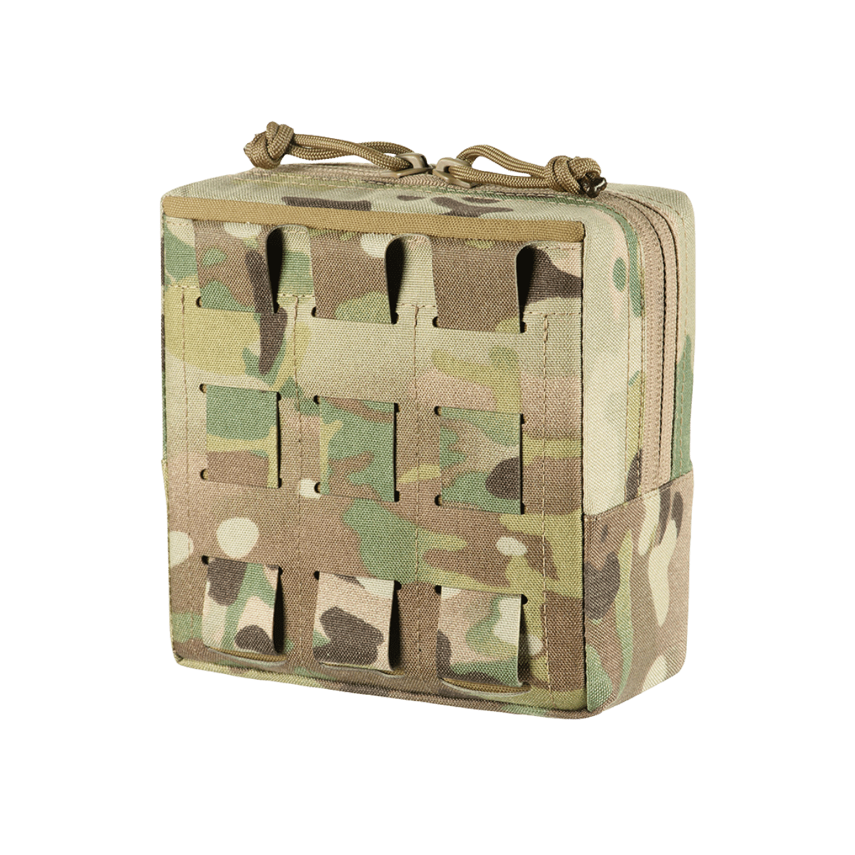 M-Tac Utility Taske Elite Small, multicam-kuvio, modulaarinen MOLLE-järjestelmä ja vahva vetoketju, galleria-asento 1.