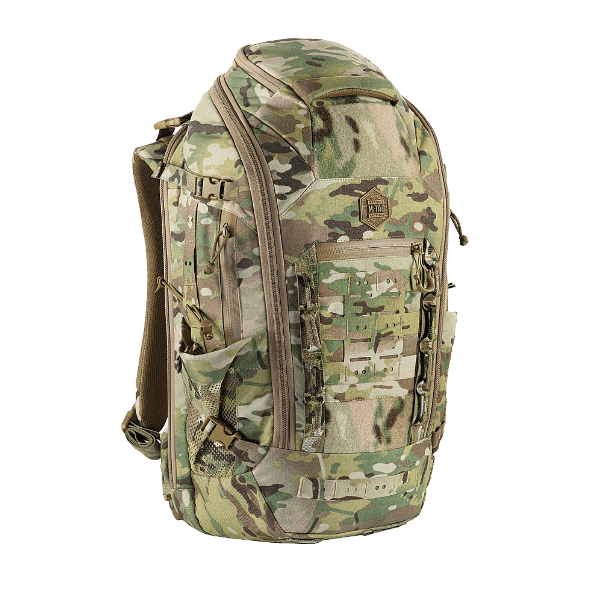 M-Tac Rygsæk Gen. III Elite – Small, multicam Cordura, modulaarinen MOLLE-järjestelmä ja kestävä materiaali, galleria-asento 1.