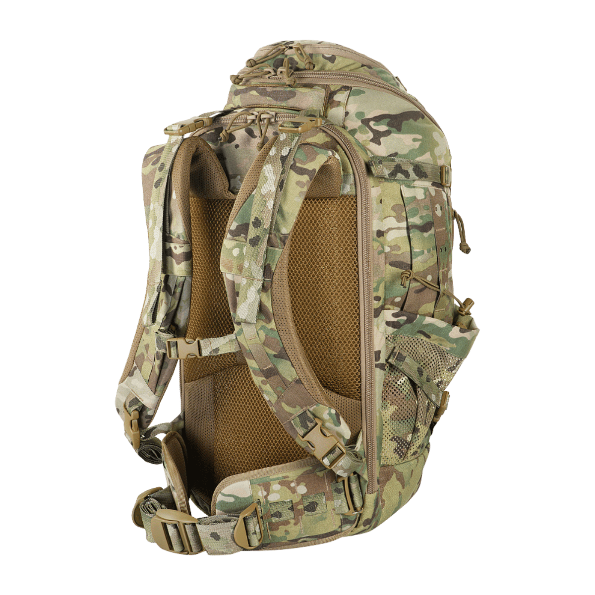 M-Tac Rygsæk Gen. III Elite – Small, multicam Cordura, ergonominen selkäpehmuste ja modulaarinen MOLLE-järjestelmä, galleria-asento 1.