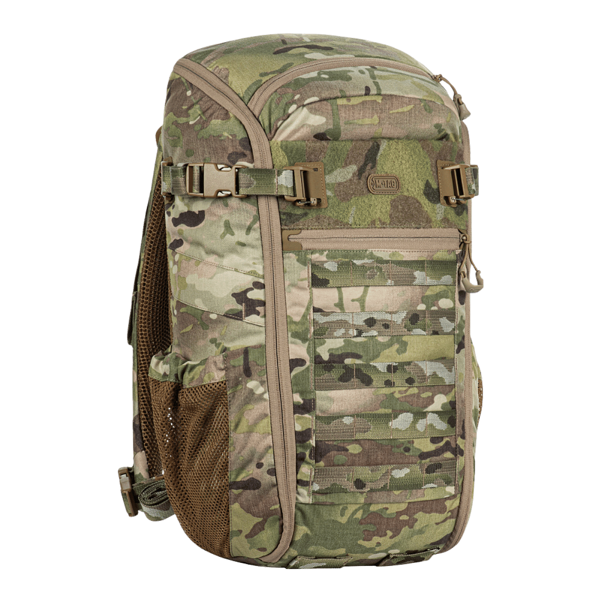 M-Tac reppu Gen. II Elite – Small, maastokuvio, vahva materiaali, täysavattava aukko ja joustavat verkkotaskut, galleria-asento 1.