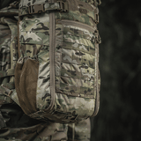 M-Tac reppu Gen. II Elite – Small, multicam ja NIJ-sertifiointi, täysavattava aukko ja joustava verkkotasku, galleria-asento 1.