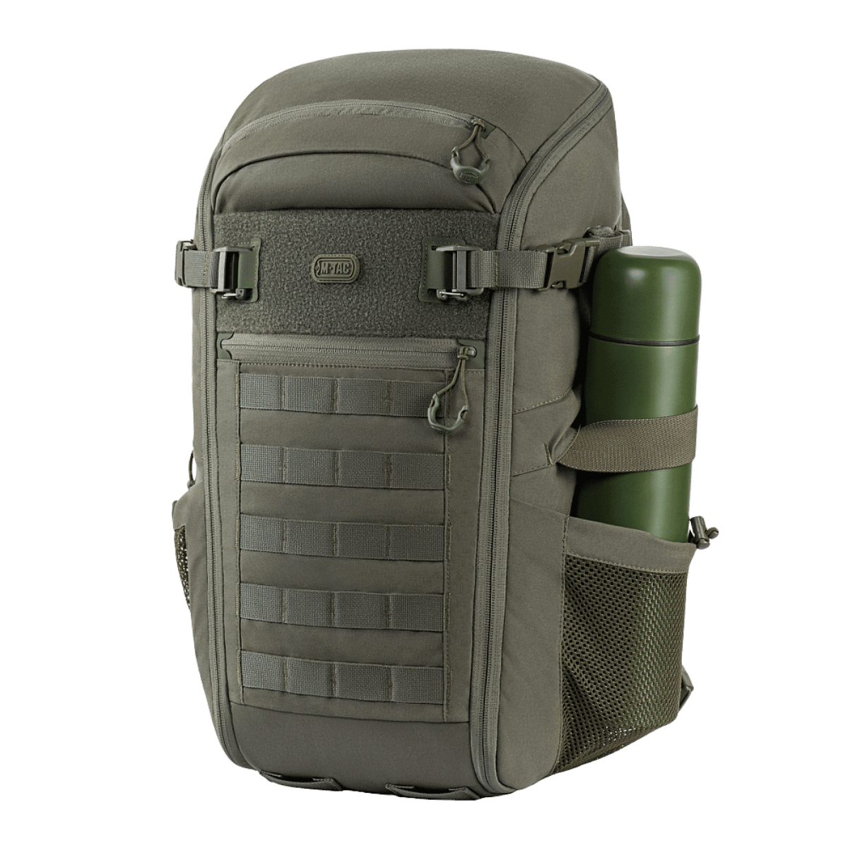 M-Tac Rygsæk Gen. II Elite – Small, kestävä materiaali, matkalaukkuavaus, joustavat sivutaskut ja modulaarinen MOLLE-järjestelmä, galleria-asento 1.