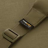 Lähikuva M-Tac asevyöstä kahden pisteen kiinnityksellä, CORDURA®-kankaasta, Woojin Plastic®-soljella.