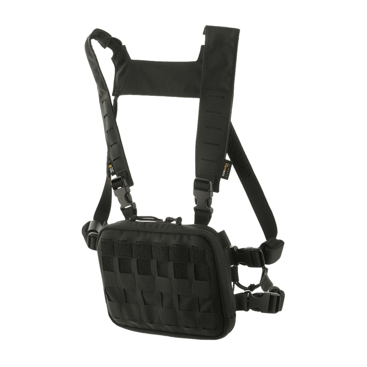 M-Tac Chest Rig Elite Cordura 500 -materiaalista, MOLLE Laser Cut -paneeli, H-valjaat ja NIJ-sertifiointi, taktinen rintalaukku, galleria, sijainti 1