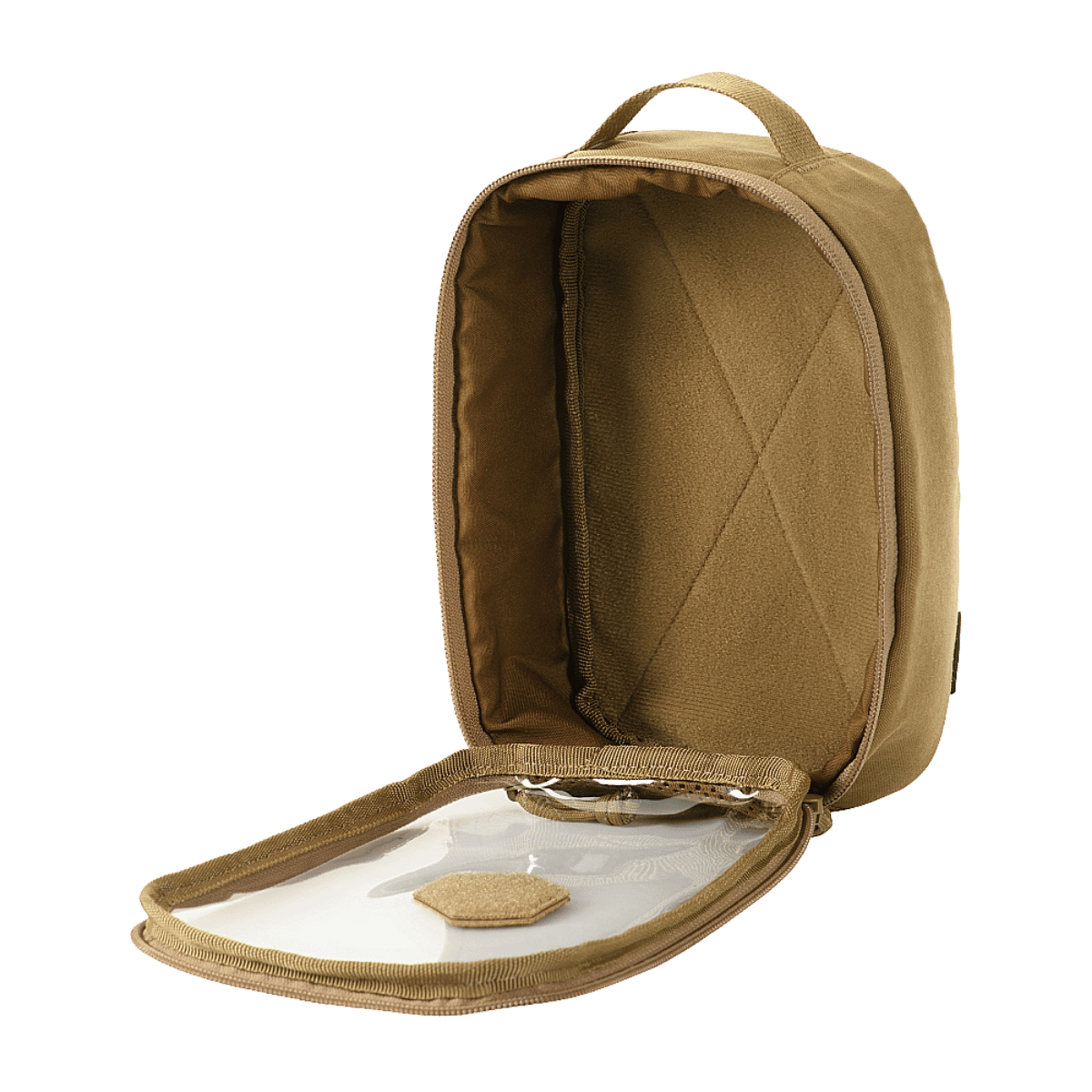 M-Tac Utility Organizer Transparent Elite Small Gen. II tan-värinä, läpinäkyvällä kannella, kestävä materiaali ja NIJ-sertifiointi, galleria, sijainti 1
