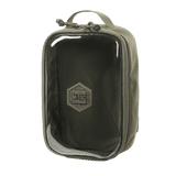 M-Tac Utility Organizer Transparent Elite Small Gen. II oliivinvihreänä selkeällä etupaneelilla, kestävä materiaali ja NIJ-sertifiointi, galleria, sijainti 1