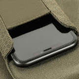 M-Tac Smartphone-laukku Elite Medium Hex oliivinvihreänä hexagon-kuviolla, robusti Cordura-materiaali ja NIJ-sertifiointi, galleria, sijainti 1