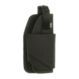 M-Tac Universal Taktisk Hylster Elite Højre Cordura 500D:stä, säädettävä hihna ja MOLLE-liitäntä. Sopii pistooleihin kuten Glock 17.
