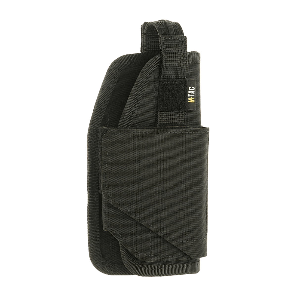 M-Tac Universal Taktisk Hylster Elite Højre Cordura 500D:stä, säädettävä hihna ja MOLLE-liitäntä. Sopii pistooleihin kuten Glock 17.