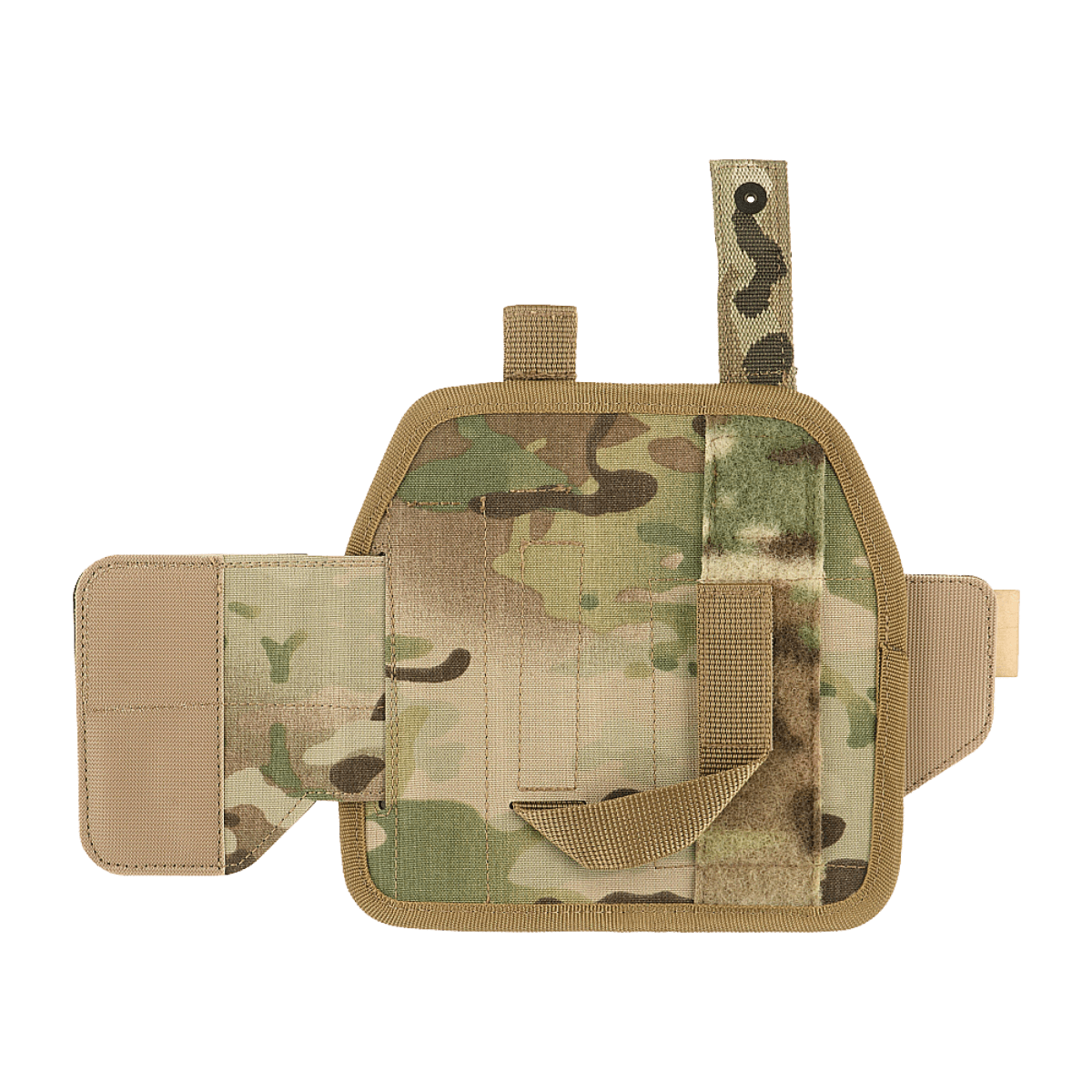 M-Tac Universal Taktisk Hylster Elite Højre, laminoitu Cordura 500D, säädettävä hihna ja Velcro-lukko, sivukuva.