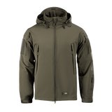 M-Tac Soft Shell -takki polyuretaanikalvolla ja fleece-vuorella, kevyt ja tuulensuojattu, oliivinvihreä.