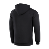 M-Tac Cotton Raglan -huppari, musta, väljät raglanhihat ja huppu, sopii sekä arkeen että aktiiviseen elämäntapaan.